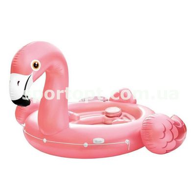 Надувной плот Intex Мега-остров Фламинго Flamingo Party Island 422 x 373 x 185 см (57267)