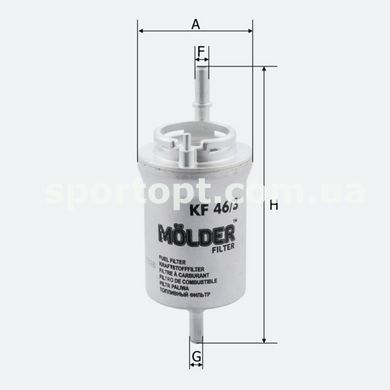 Фільтр паливний Molder Filter KF 46/3 (WF8317, KL156/3, WK692)