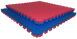 Коврик-пазл EVA, татами ласточкин хвост 100х100х3 см красно-синий