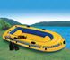 Трехместная надувная лодка Intex + алюминиевые весла и ручной насос Challenger 3 Set 295x137x43 cм (68370)