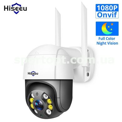 Hiseeu WHD712 1080P Беспроводная PTZ скоростная купольная IP камера