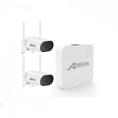 Комплект WiFi відеоспостереження Anran 2сһ 3MP (K04J20-DW18-P) з поворотними камерами