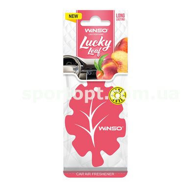 Освіжувач повітря WINSO Lucky Leaf, целюлозний ароматизатор, Peach
