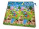 Детский двухсторонний игровой коврик Baby Play Mat 200*180*1см | Городок/Поляна с животными