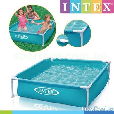 Каркасный бассейн Intex 57173, 122 х 122 х 30 см Small Frame™ голубой