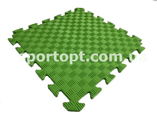 Коврик-пазл EVA Спорт 50х50х1,2 см Зеленый