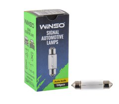 Лампа розжарювання Winso 12V C5W 5W SV8.5 T11x41, 10шт