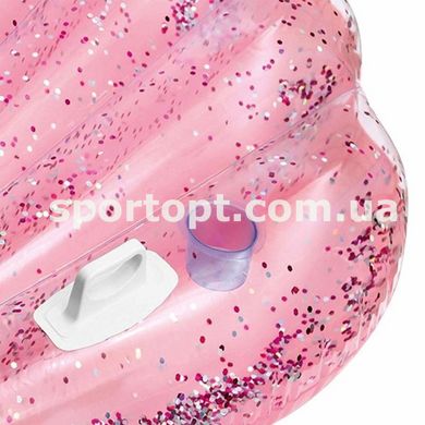 Надувной плотик Intex "Розовая ракушка" Pink Seashell Island 178 x 165 x 24 см (57257)