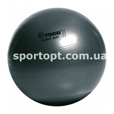 Фитбол 75 см TOGU MyBall Soft темно-серый (антрацит)