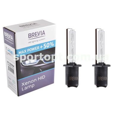 Ксенонова лампа Brevia H1 +50%, 5500K, 85V, 35W P14.5s KET, 2шт