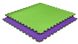 Коврик-пазл EVA, татами ласточкин хвост 100х100х4 см фиолетово-зеленый