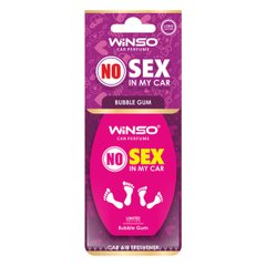 Освіжувач повітря WINSO NO Sex in My Car, целюлозний ароматизатор, BUBBLE GUM