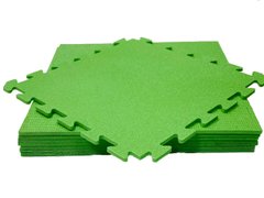 Дитячий килимок-пазл Малюк із ізолону 50х50х1см зелений
