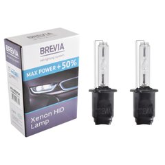 Ксенонова лампа Brevia H3 +50%, 6000K, 85V, 35W PK22s KET, 2шт