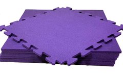 Дитячий килимок-пазл Малюк із ізолону 50х50х1см фіолетовий