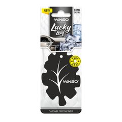 Освіжувач повітря WINSO Lucky Leaf, целюлозний ароматизатор, Black Ice