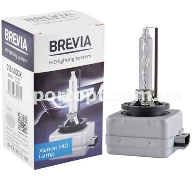 Ксенонова лампа Brevia D1S, 5000K, 85V, 35W PK32d-2, 1шт