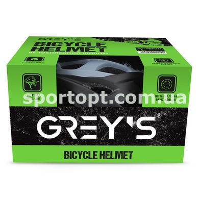 Велосипедний шолом Grey's L чорно-сірий матовий