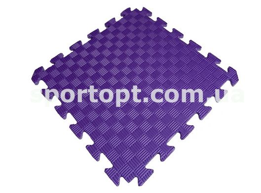 Коврик-пазл EVA Спорт 50х50х1 см Фиолетовый