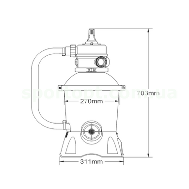 Песочный фильтр насос Bestway msg8515, 3 028 л/час, 8.5 кг