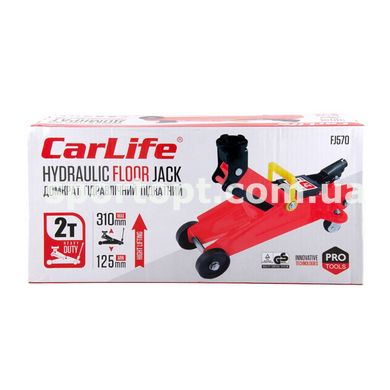 Домкрат підкатний CarLife 2т 125-310мм FJ570