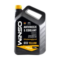 Антифриз Winso Antifreeze & Coolant Yellow -42°C (жовтий) G13, 5кг