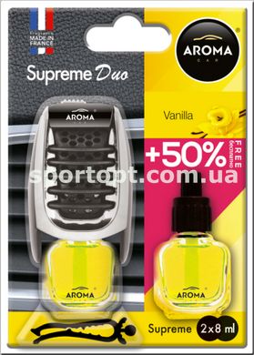 Ароматизатор Aroma Car Supreme Duo Slim Vanilla, 8ml