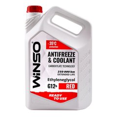 Антифриз Winso Antifreeze & Coolant Red -35°C (червоний) G12+, 0,9кг