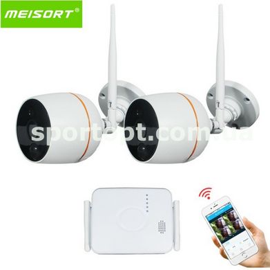 Комплект WiFi відеоспостереження Meisort 2ch (Mini Kit 20)