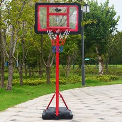 Стойка баскетбольная со щитом (мобильная) KID S881A (щит-PE р-р 60x40см, кольцо-сталь (13мм) d-30см