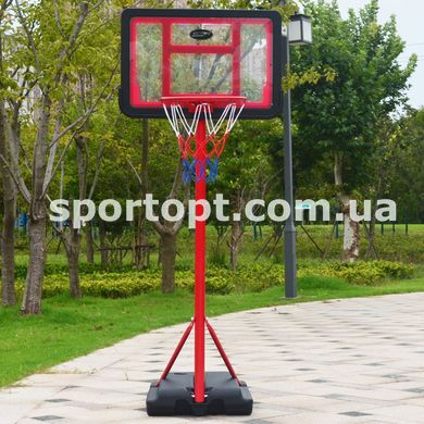 Стійка баскетбольна зі щитом (мобільна) KID S881A (щит-PE р-р 60х40см, кільце-сталь (13мм) d-30см