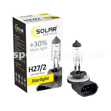Галогенова лампа Solar H27/2 12V 27W PGJ13 Starlight +30%