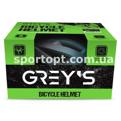 Велосипедний шолом Grey's М чорно-бірюзовий матовий
