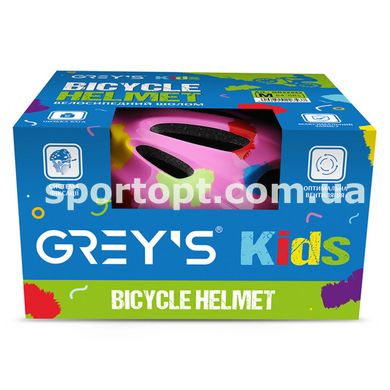 Велосипедний шолом дитячий Grey's М рожевий матовий