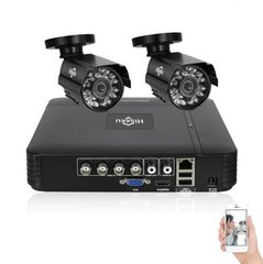 Комплект видеонаблюдения Hiseeu 2ch AHD-1MP 720P Outdoor (2AHBB10)