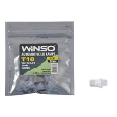 LED автолампа Winso 12V FLUX T10 W2.1x9.5d, 10шт