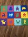 Детский коврик-пазл "Животные" набор 12 элементов из EVA 120х90х1см