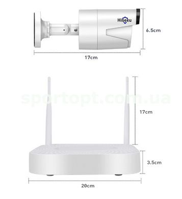 Комплект WiFi видеонаблюдения Hiseeu 2ch 960P (2HB612)