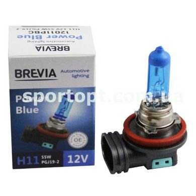 Галогенова лампа Brevia H11 12V 55W PGJ19-2 Power Blue 4200K CP