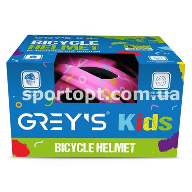 Велосипедний шолом дитячий Grey's S рожевий матовий