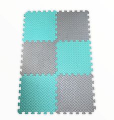 Дитячий килимок-пазл з еви EVA Старт 100х150м1 см, набір з 6 елементів