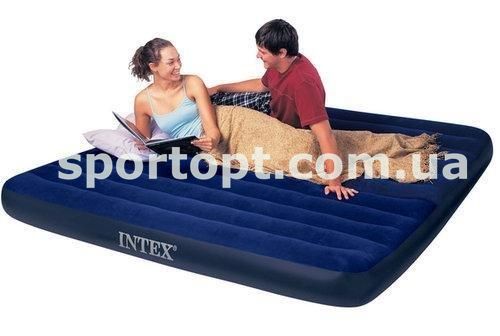 Двоспальний надувний матрац Intex 183x203x22 см (68755)