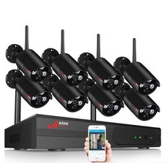 Комплект WiFi видеонаблюдения Anran 8сh 1080P (AR-03NB)
