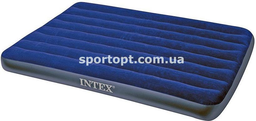 Полутороспальный надувний матрац Intex 137x191x22 см (68758)