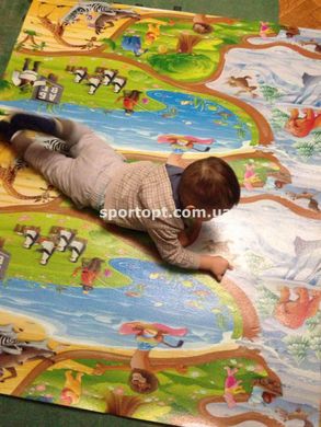 Дитячий ігровий килимок Мадагаскар 2 х1,2 м товщиною 8 мм