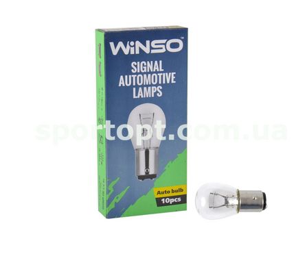 Лампа розжарювання Winso 24V P21/5W 21/5W BAY15d, 10шт