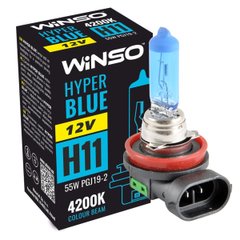 Галогенова лампа Winso H11 12V 55W PGJ19-2 HYPER BLUE 4200K