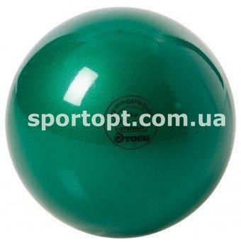 М'яч для художньої гімнастики 16 см 300 грам TOGU Німеччина FIG зелений перламутр