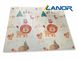 Дитячий складний двосторонній ігровий килимок Play Baby Mat 200*150*1см | Тварини/Великий лев