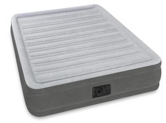 Полутороспальная надувная кровать Intex + встроенный электронасос 220V 137x191x33 см (67768)